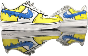 Nike af1 blue&yellow