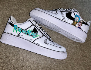 Nike af1 cartoon Rick And Morty