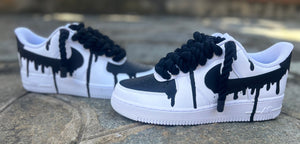 Nike af1 black drop & big laces