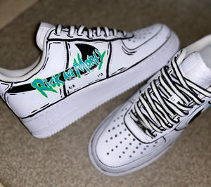 Nike af1 cartoon Rick And Morty