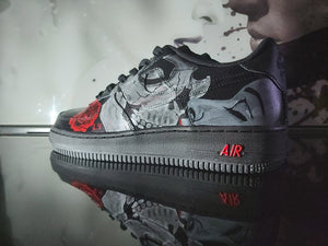 NIKE AIR FORCE skeleton custom