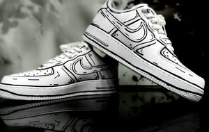 NIKE AIR FORCE CARTOON