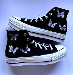 CONVERSE liliac butterfly