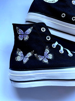 CONVERSE liliac butterfly