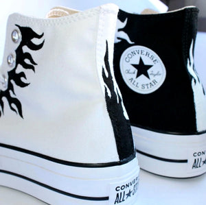 Converse fire b&w