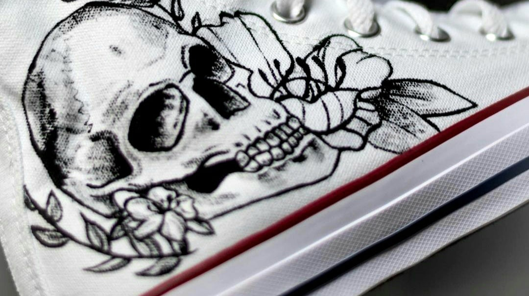 Chuck Taylor skull custom