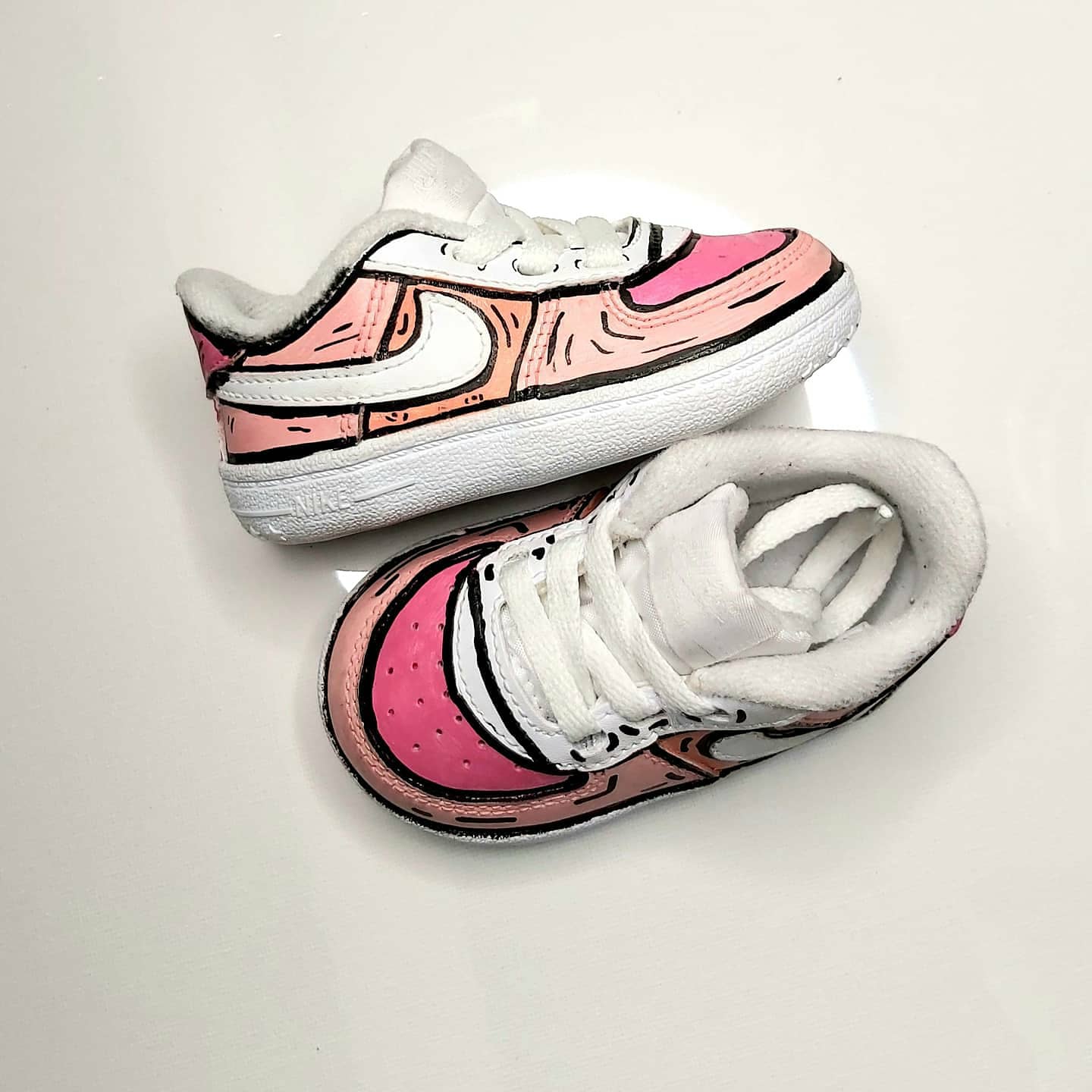 Nike air force 1 pink cartoon baby