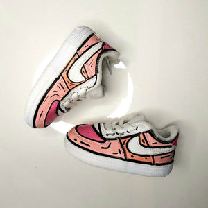 Nike air force 1 pink cartoon baby