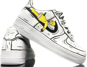 Nike af1 Ricky and morty&Homer